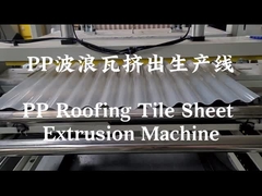 PP Roof Wave Tile Sheet Extrusion Machine Lebar 850-1050mm