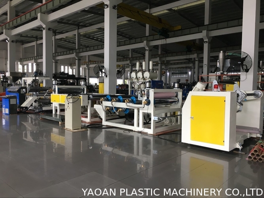 PP Colourful Ribbon Cast Film Extrusion Machine 120-200kg / Jam Kapasitas Mesin
