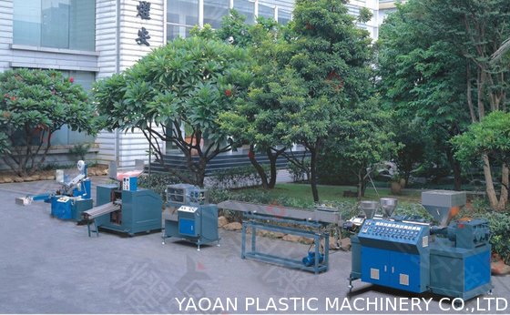 Tiga Warna PP, PLA Minum Straw Membuat Mesin Ukuran 55mm Screw
