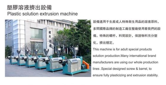 PVC TPR TPE Extruder Mesin Produksi Mainan Seks 50-150kg/jam