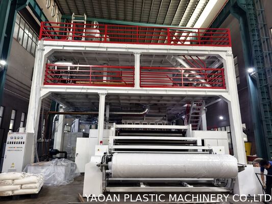 PP Spunbond Nonwoven Fabric Machine dengan Output Tinggi dan Teknologi Canggih untuk 1600mm 2400mm 3200mm Produksi