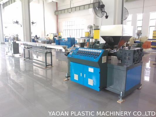 AF-55MM 3 Warna PP PVC PE Rotan Ekstrusi Mesin, Mesin Pembuatan Rotan Plastik